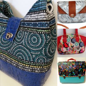 Collection de créations de sacs, cartables